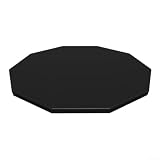 2 coperture rotonde impermeabili in PVC per piscine fuori terra, con fori di ventilazione e corda di fissaggio (244 cm)