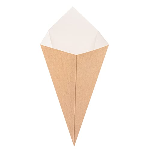 García de Pou 200 unidades - Cucuruchos Fritas 'Thepack' 250 G 220 G M2 15,7X26,8 Cm Natural Cartón Ondulado Nano-Micro