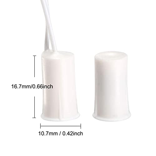 Image of Magnetic Reed Switch MC-33 NC Recessed Wired Door Window Alarm, Magneti Door Switch, Contact Sensor, for Home Security and Burglar Alarm Magnetic Reed Switch,Sets of 3