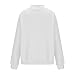Mock Neck Sweatshirt Women Cute Oversized Sweatshirts Cozy Soft Pullover Sweaters Loose Fit No Hood Fashion Winter Clothes women clothes Gray M