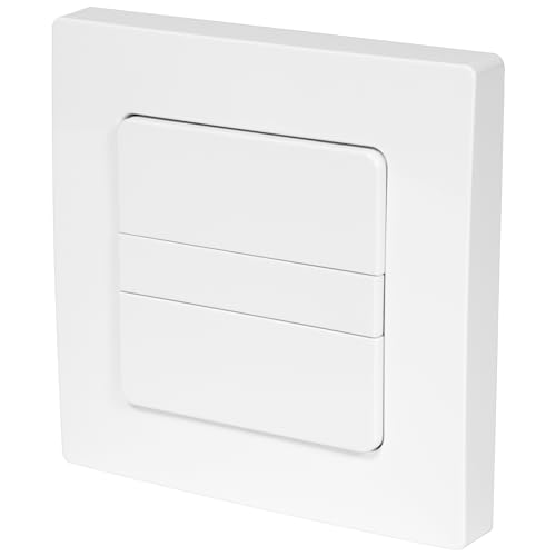 HOMEPILOT Wandtaster smart 1 Gruppe, zur Fernbedienung der Smart Home Produkte von HOMEPILOT + Rademacher via DuoFern Funk, z.B. als Lichtschalter, Heizungs- und Rollladensteuerung, bis zu 16 Geräte