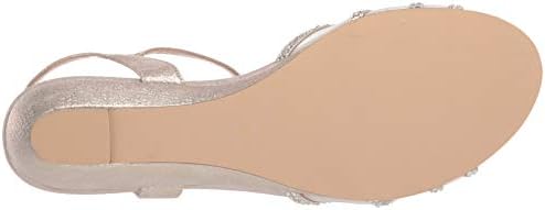 Paradox London Pink womens Jilly Wedge Sandal, Champagne, 6 US | Image 3