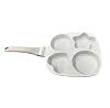 4-Cup Nonstick Omelette Skillet Egg Frying Pan, Healthy Breakfast Pancake Pan for Pancake, Hamburger, Bacon, Easy to Clean, Detachable Bakelite HandleSuitable for Gas Stove & Induction Cookware (1) #1