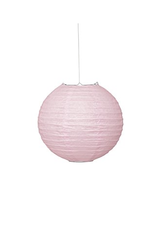 Unique Party - 63210 - Lanterne Ronde en Papier - 25 cm - Rose Pastel