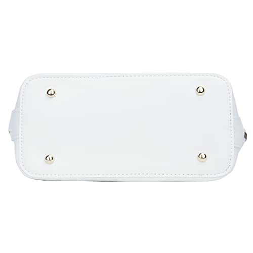 Kkxiu Elegant Clear Crossbody Satchel Purse And Handbag Stadium Approved Vegan Leather Concert Bag For Women And Teen Girls (White) #TOP5