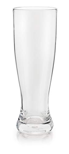 G.E.T. SW-1465-CL-EC Clear 20 oz. Colección de vasos especiales de policarbonato Pilsner (paquete de 4)