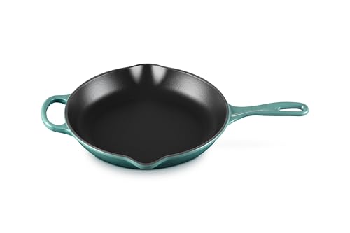 Image of Le Creuset Enameled Cast Iron Signature Round Skillet, 10.25 inch, Riviera