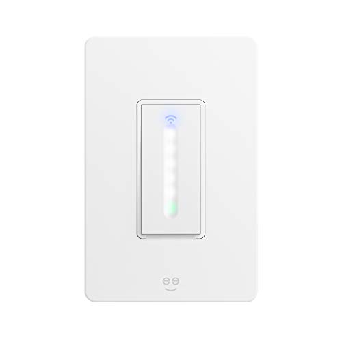 Geeni TAP+DIM Smart Light Switch, White, 1 Switch – No Hub Required – Requires Neutral Wire – Smart Dimmer Switch Works with Amazon Alexa, Google Home &, Requires 2.4 GHz Wi-Fi