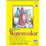 Strathmore 360900 Cold Press 140-Pound 12-Sheets Strathmore Watercolor Paper Pad, 9-Inch by 12-Inch (3, 1 PACK)