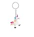 Porte-clés licorne en caoutchouc | Conte de fées | Cheval | Cadeau | Femme | Enfants | Fille | Fantaisie | Animal | Ross | Jument | Hengst | Poulain | Équitation | Multicolore