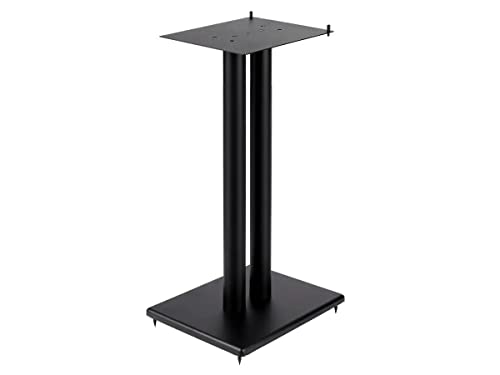 Monolith 32 Inch Steel Speaker Stand (Each) Adjustable Top Plate Max Weight 75Lbs ScratchResistant Black