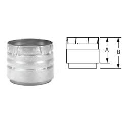Dura Vent 3PVP-ADR 3 in. PelletVent Pro PVP Appliance Adapter Ravelli