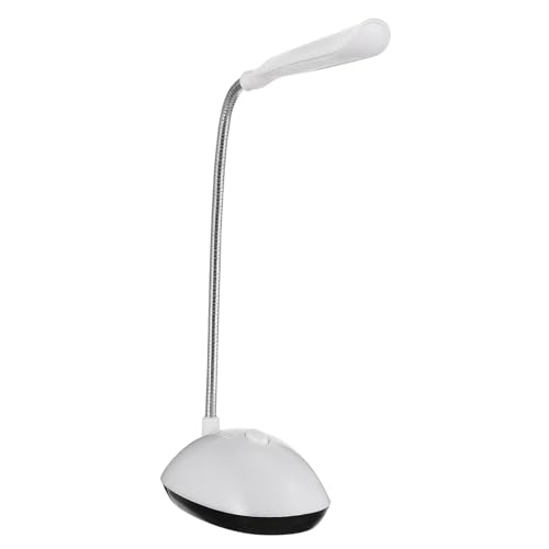 HOMSFOU 2 lámparas de mesa plegables que funcionan con pilas, lámpara LED para mesita de noche, lámpara de escritorio, lámpara de escritorio, mini lámpara de mesa pequeña, luces para estudiantes,