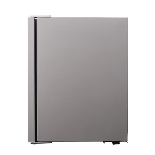 Frigidaire Beverage Fridge Refrigerator with Glass Door, Compact Mini Fridge with Digital Temperature Control Fits 87 Cans or 24 Bottles - 19.29" D x 25" W x 17.51" H, Silver on Fridge.com
