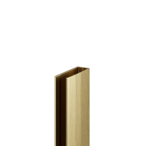 Wholesale Domestic Colore 8mm Brushed Brass 1950mm Decorative End Profile