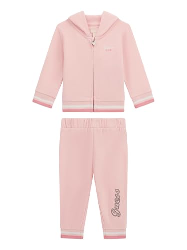 GUESS baby-girls Eco Long Sleeve Hooded Active Top and Pants Set