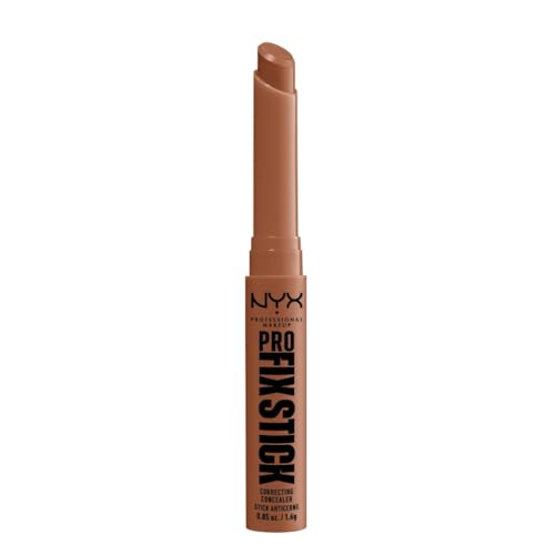 NYX Professional Makeup Correttore in Stick, Attenua, Corregge e Illumina, Tenuta fino a 12h, Arricchito con Acido Ialuronico, Pro Fix Stick, TonalitĂ : Cappuccino, 1,6 g