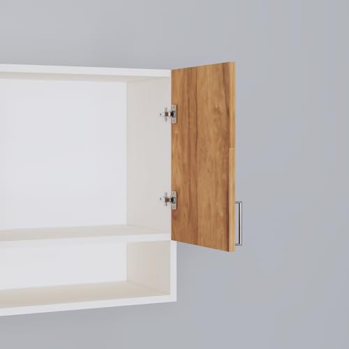 Image of SPECIALITY PANELS 2 Door Modular Wall Mounted Kitchen Cabinet with Organizer Shelf Space Saving Storage Unit Engineered Wood Cupboard for Kitchen Living Room Utility Organizer Furniture | DIY Assembly