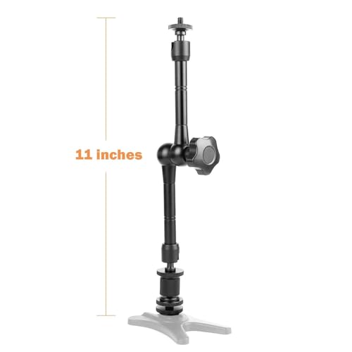 Image of PHOTOMAX 11 inch Magic Articulating Adjustable Arm for DSLR Camera, LCD Monitor, LED Lights, Flash Light, Microphone (11 inch Articulating Arm)