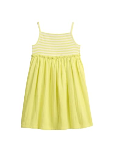 GAP Baby-Girls Knit to Woven Dress Limon 5YRS