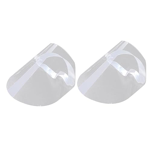 AUTSUPPL 2pcs Protective Mask Anti Fog Face Cover Facemask Facemaks Safety Goggles Hat Face Cap Spittle Baffle Face Guard Transparent Face Cover