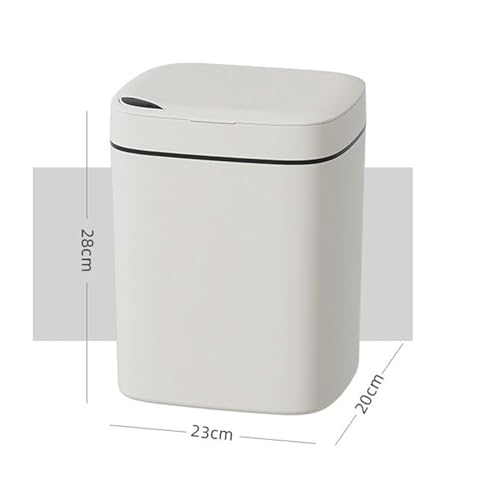 Image of Ozoy Automatic Touchless Motion Sensor Dustbin - 15 Litre Smart Sensor Trash Bin for Home, Office, Kitchen, Bathroom & Bedroom Soft Close & Open, ABS Body Compact Size (GREY)