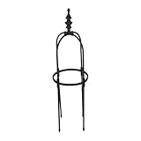 MOTHNUR Obelisken Rankhilfe 60cm Metallrohr U Förmig mit Stabilem Bodeneinschub für...