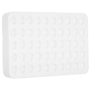 Pretyzoom Labor-Gefäßständer 50 Löcher Styropor