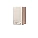 Produktbild Flex-Well Hängeschrank NEPAL - Küchenschrank - 1-türig - Breite 30 cm - Creme glänzend/Eiche Sonoma