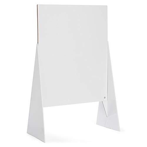 Datamondail - Panel expositor (cartón, con tornillos de madera, 120 x 150 cm, plegable)