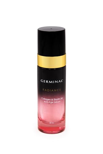 GERMINAL RADIANCE COLLAGEN & ELASTIN ANTI-AGE SERUM | Sérum Antiedad Facial Aporta Firmeza y Elasticidad - 4 Tipos de Colágeno y Elastina | Colágeno Reafirmante y Antiarrugas - 30 ml