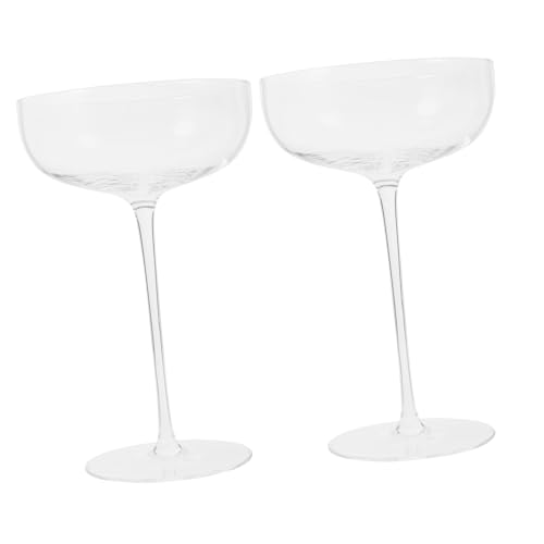 Gadpiparty 2piezas Copas de Vino Tipo Cáliz Forma de Globo de Cristalería para Fiesta de Tallo para Mujer