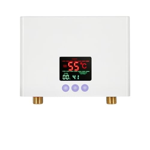 Calentador de Agua Electrico Instantaneo, Calentador De Agua Instantáneo, Calentadores Eléctricos Montados En La Pared De 3000W/5500W For Baño, Ducha De Agua Caliente Y Calefacción De Cocina Casera pa