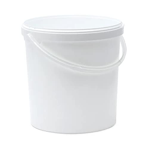 Cubo de plástico blanco de 20 litros Cover