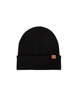 Occulto Jungen & Mädchen Winter Mütze (Model: Levi), Kinder Beanie Schwarz