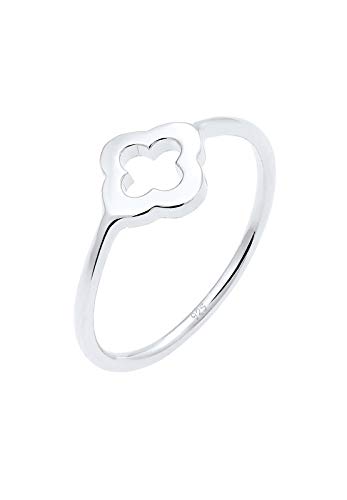 Preisvergleich Produktbild Elli Ring Damen Kleeblatt Glücksbringer Luck in 925 Sterling Silber
