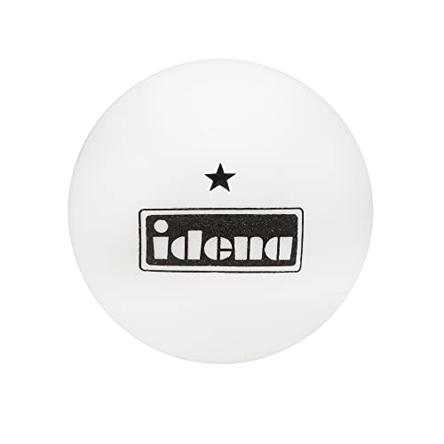 Foto von Idena - Tischtennisbälle 36 Stück in weiß, Durchmesser ca. 4 cm nach ITTF Wettbewerbsrichtlinien, 1 Stern Qualität, für den Verein, in der Freizeit und Hobbysportler