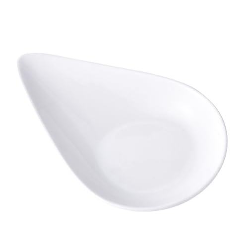 NAMOARLY 1pc Ceramic Sushi Bowl Japanese Side Dish Sushi Dipping Bowl Soy Sauce Bowls Sauce Dishes Porcelain Sauce Bowl Storage Plate Soy Dish Appetizer Saucer Snack Holder White Ceramics