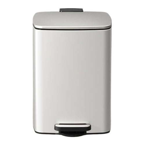 Caneca de basura cuadrada pedal acero inoxidable 20/30L miniatura 1