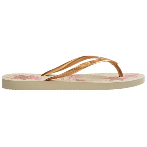 Havaianas Women's Slim Organic Sandal Beige/Golden Flip-Flop3