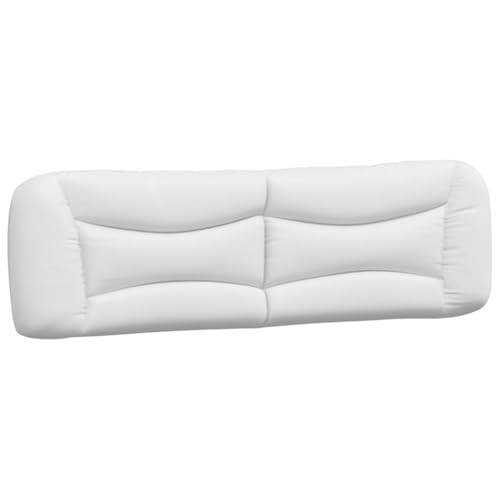 vidaXL Cuscino Testiera Bianco 180 cm in Similpelle