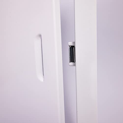 DOSPEL MAGNAT Revisionsklappe Wartungsklappe für Lüftung, Edelstahl, weiß 200x200