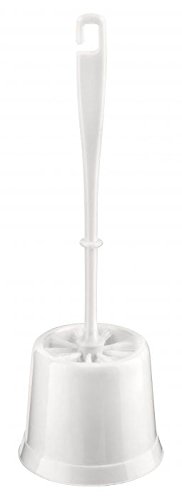 White Toilet Brush Set