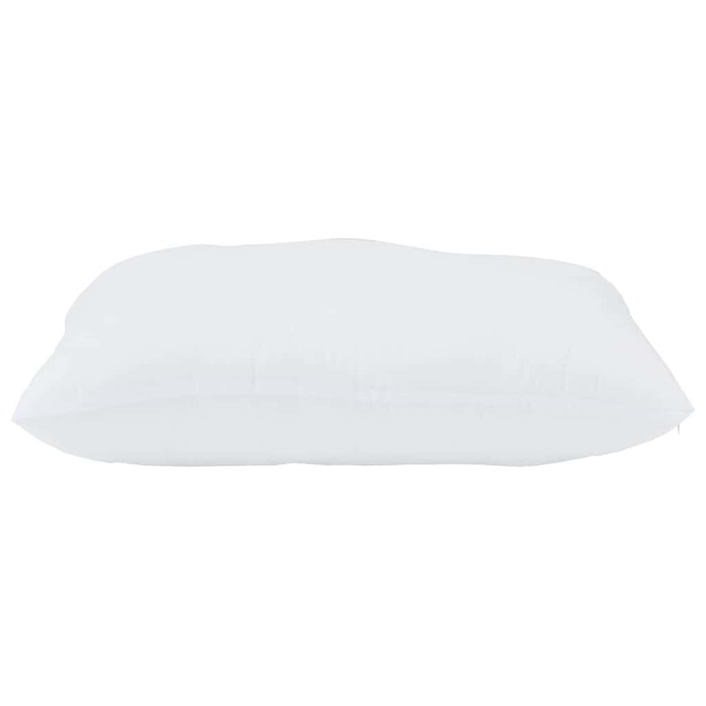 2 almohadas blancas 60 x 60 x 20 cm poliéster con relleno suave, transpirable, lavable, ergonómico para cuello, espalda, abdomen, ideal para dormitorio y comodidad de viaje