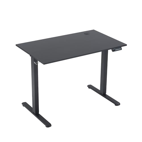 電動昇降デスクス幅100cm 80kg高耐荷重幅　高さ72-118cmブラウン Amazon | 電動昇降デスク 幅100cm スタンディングデスク ブラック | 72