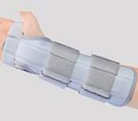 79-87020 Splint Wrist Perforated Vinyl/Foam Cock-Up Universal 10" Gray Part# 79-87020 by DJO, Inc Qty of 1 Unit