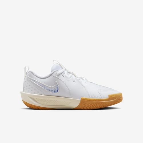 Nike G.T. Cut 3 Blueprint Big Kids' Basketball Shoes (HM0271-100, White/Coconut Milk/Gum Yellow/Racer Blue) Size 43