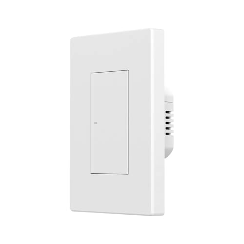 Smilewolf Interruptor de pared inteligente M5 Matter 120 Type SwitchMan compatible con eWeLink-Control remoto funciona con Apple Home Alexa Google Home (Z-M5-120-1CW)