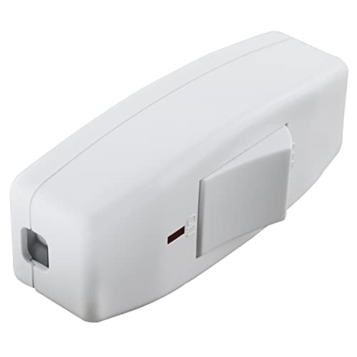 Zzlzx Inline Cord Switch, Button In Line Cord Appliance Switch, 250V 6A 1200W Lamp Cord Rocker Switch Or Electrical Appliances Or Bedroom Table Lamp #TOP4