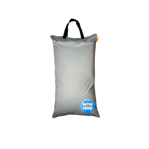 Limea Borsa da naso 40 cm x 70 cm, Wetbag, Wetbag per asilo, sacchetto bagnato, borsa per pannolini, borsa per la biancheria, borsa impermeabile, borsa riutilizzabile, grigio.